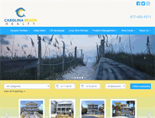 Tablet Screenshot of carolinabeachrealty.net